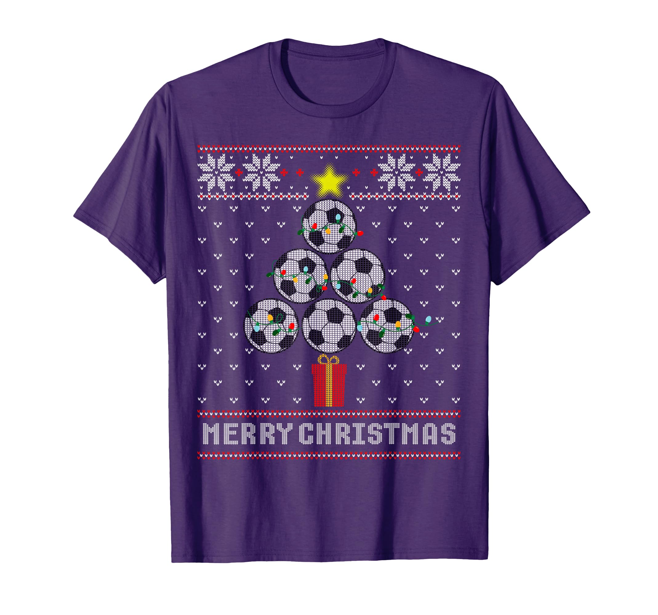 Soccer Tree Balls Merry Ugly T-Shirt - Aesthetic Graphic for Adults - T-Shirt, Sweatshirt, Hoodie