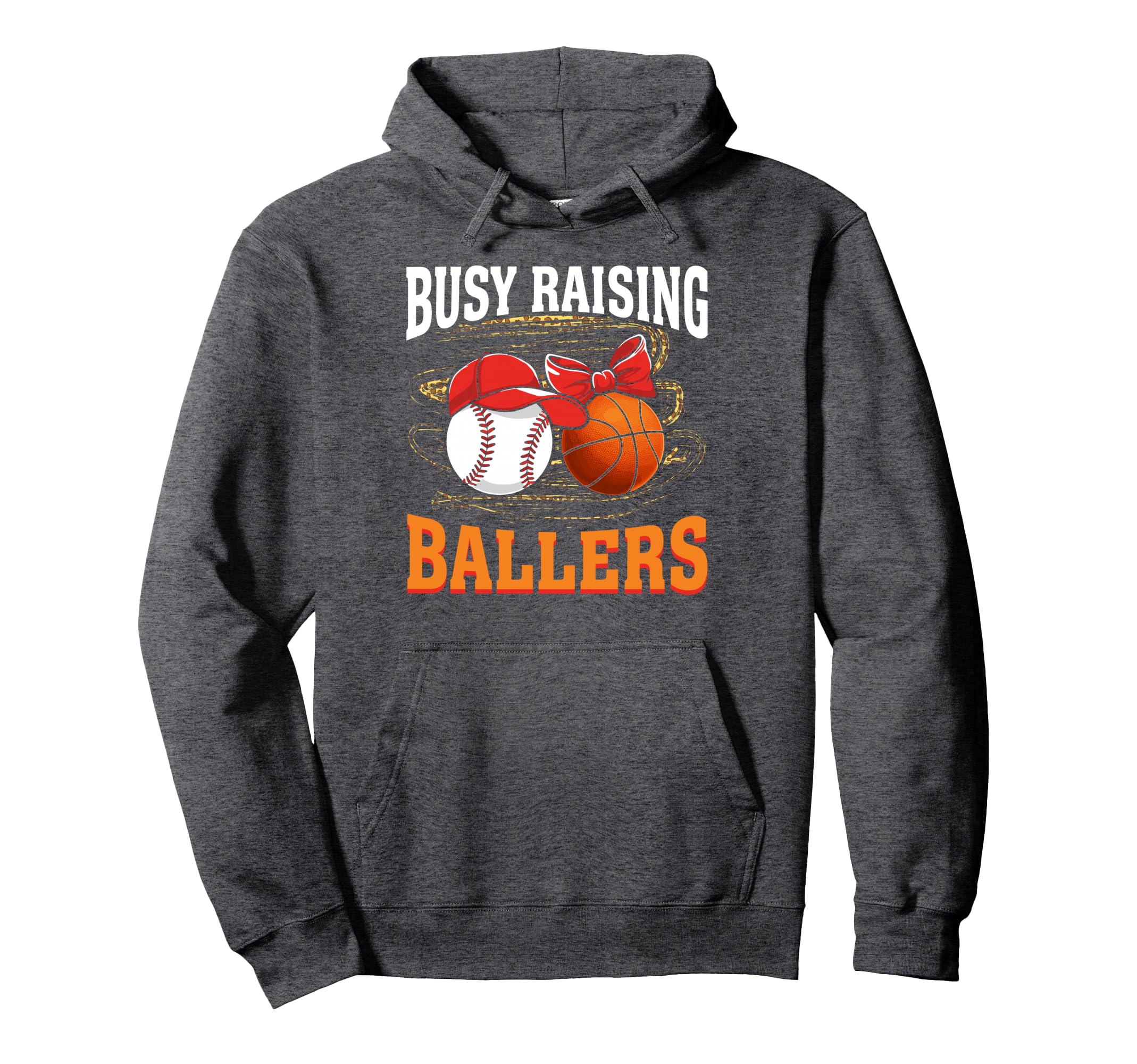 Busy Raising Ballers Baseball Hoodie - Minimalist Print Men Women - T-Shirt, Sweatshirt, Hoodie