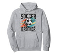 Soccer Brother Family Matching Team Hoodie - Custom Art Print Unisex - T-Shirt, Sweatshirt, Hoodie