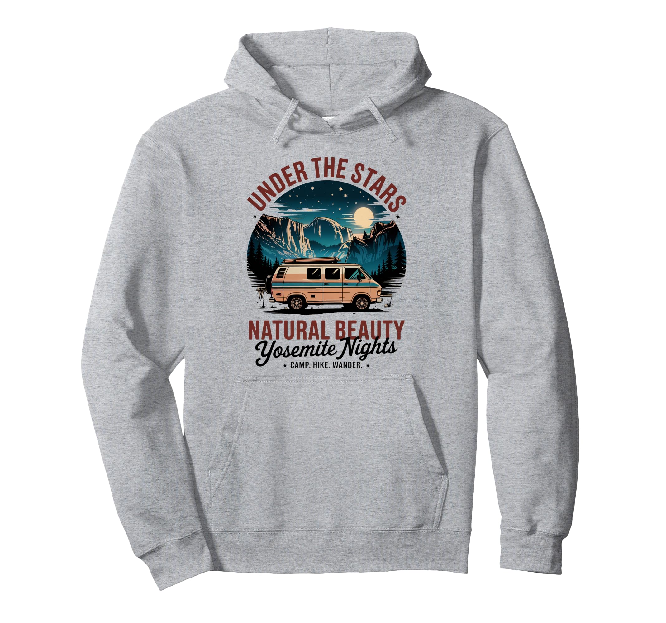 National Park Camping Yosemite Hoodie - Novelty Apparel for Adults - T-Shirt, Sweatshirt, Hoodie