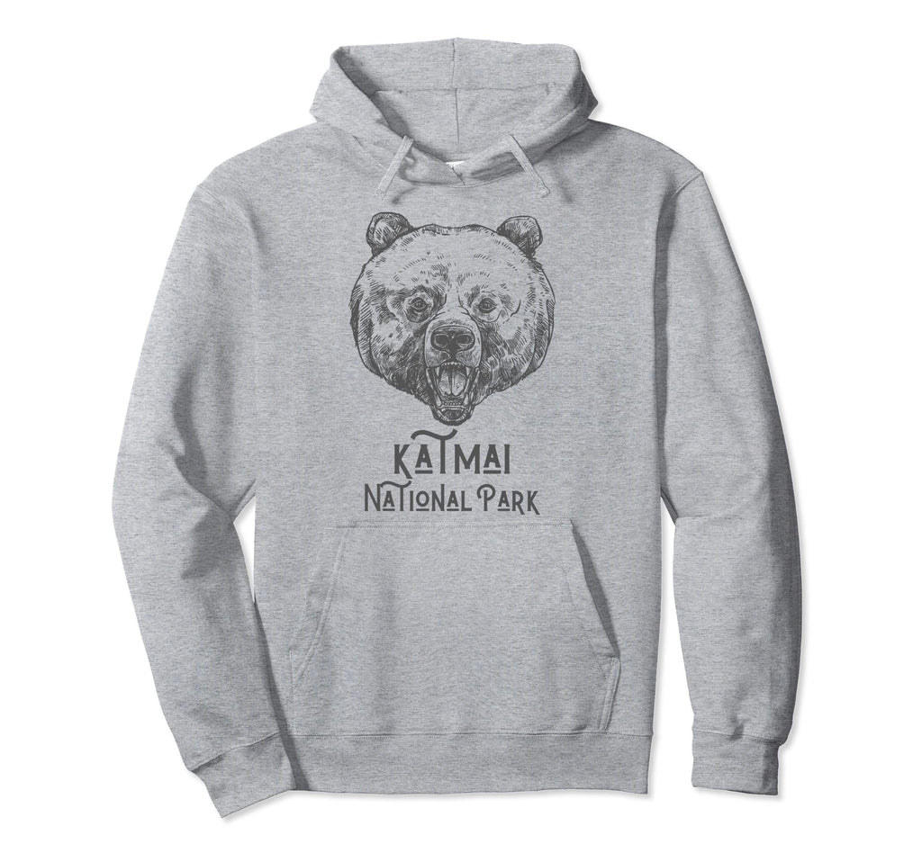 Katmai National Park Grizzly Bear Alaska Hoodie - Custom Art Print Unisex - T-Shirt, Sweatshirt, Hoodie