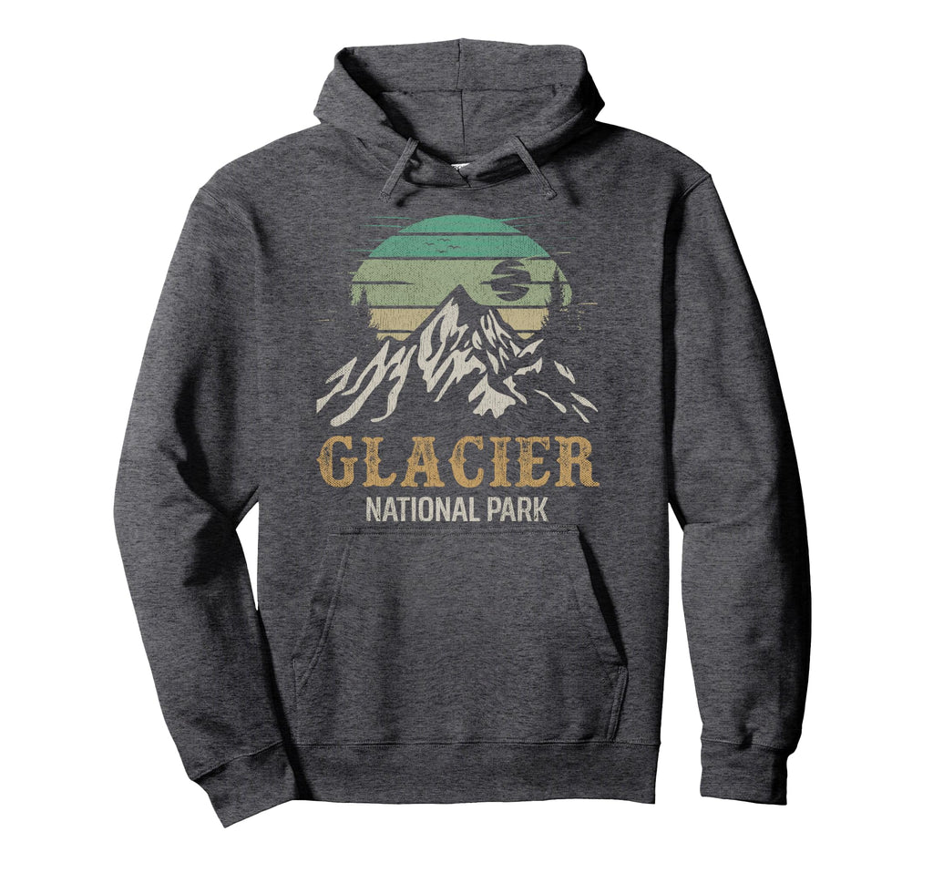 Glacier National Park Glacier Souvenirs Hoodie - Trendy Graphic Men Women - T-Shirt, Sweatshirt, Hoodie