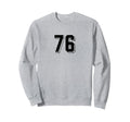 Number 76 80S 90S Soccer Team Jersey Sweatshirt - Custom Art Print Unisex - T-Shirt, Sweatshirt, Hoodie