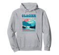 Glacier National Park Montana Souvenir Hoodie - Graphic Print Men Women - T-Shirt, Sweatshirt, Hoodie