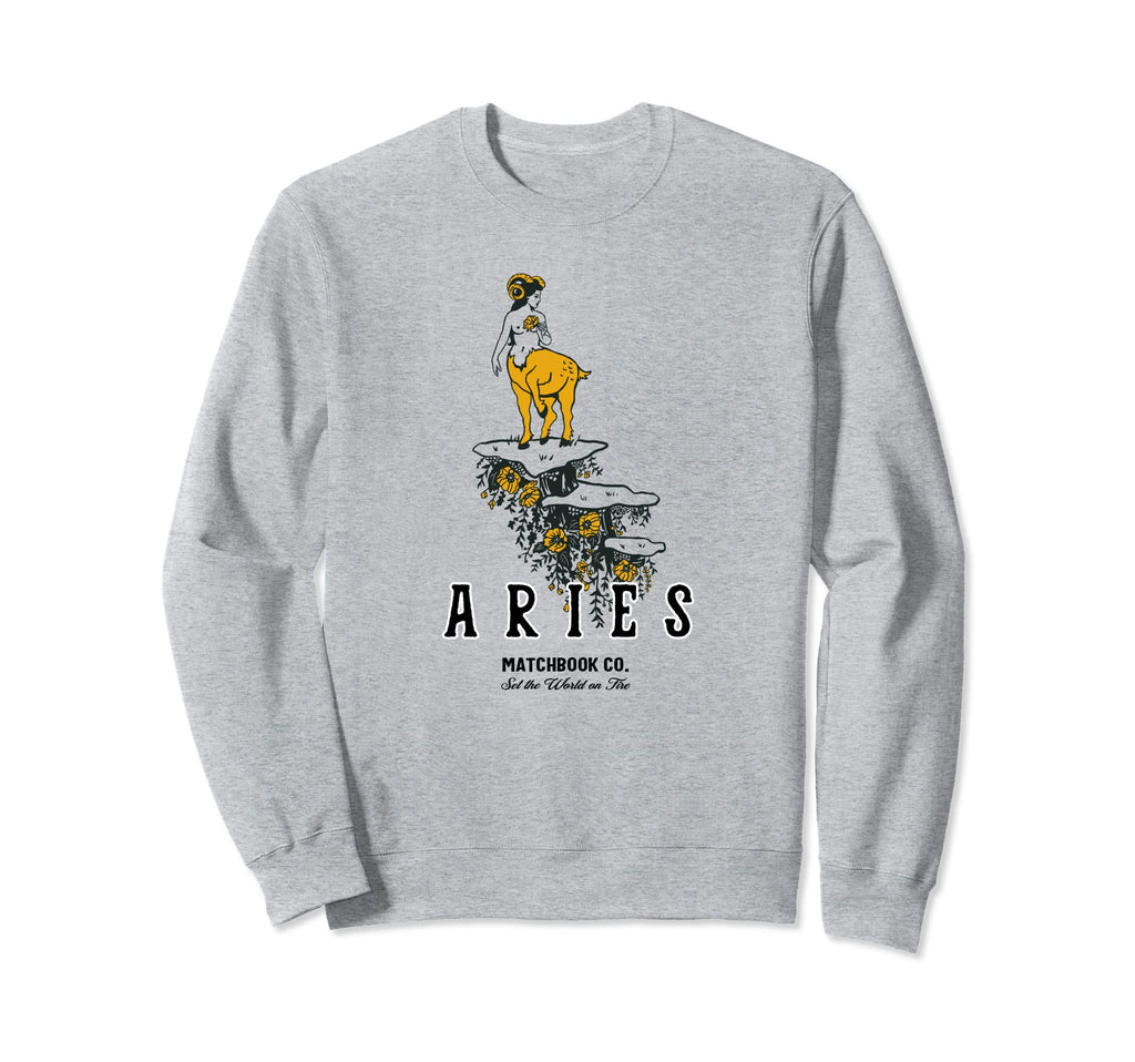 Aries Matchbook Company Set World Sweatshirt - Unique Graphic Men Women - T-Shirt, Sweatshirt, Hoodie