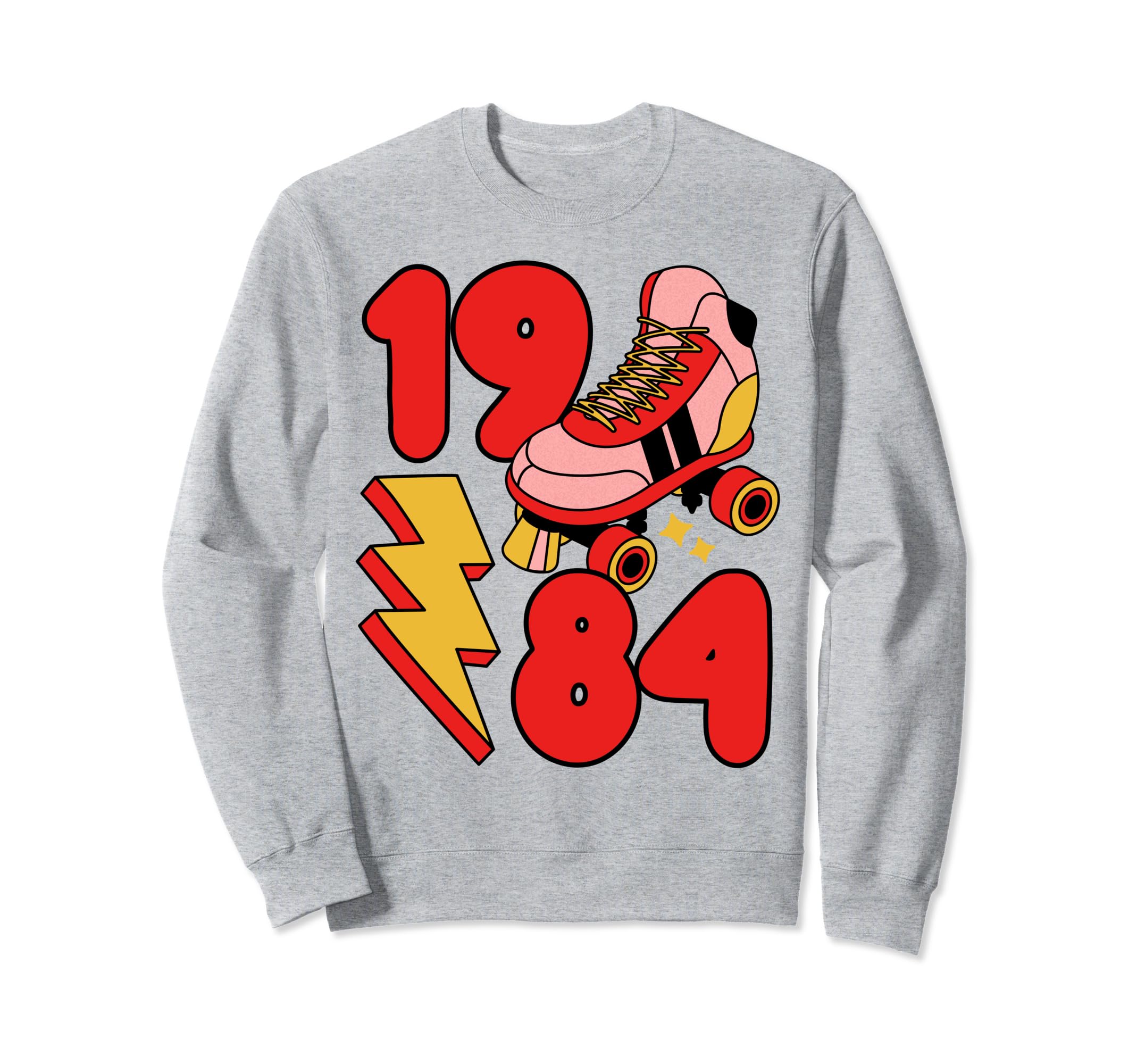 1984 Roller Skate 80S Nostalgia Sweatshirt - Casual Everyday Wear Unisex - T-Shirt, Sweatshirt, Hoodie
