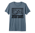 Soccer Goalie Goalkeeper Jesus Saves T-Shirt - Unique Graphic Unisex - T-Shirt, Sweatshirt, Hoodie