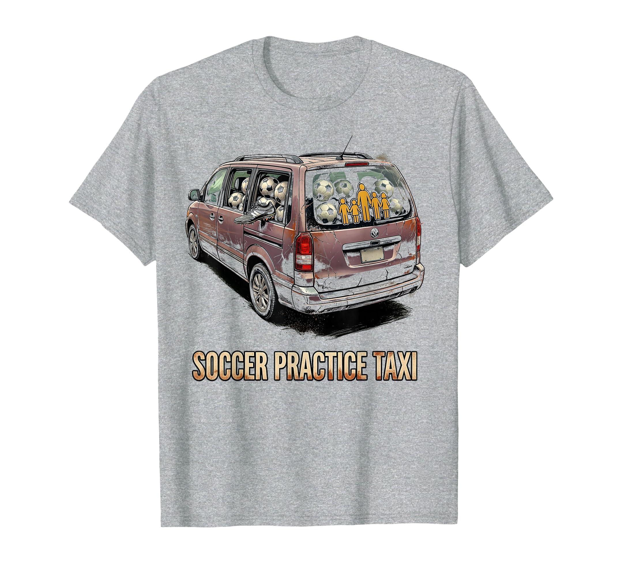 Soccer Practice Taxi 90S Tv Mom Vibes T-Shirt - Minimalist Print Unisex - T-Shirt, Sweatshirt, Hoodie