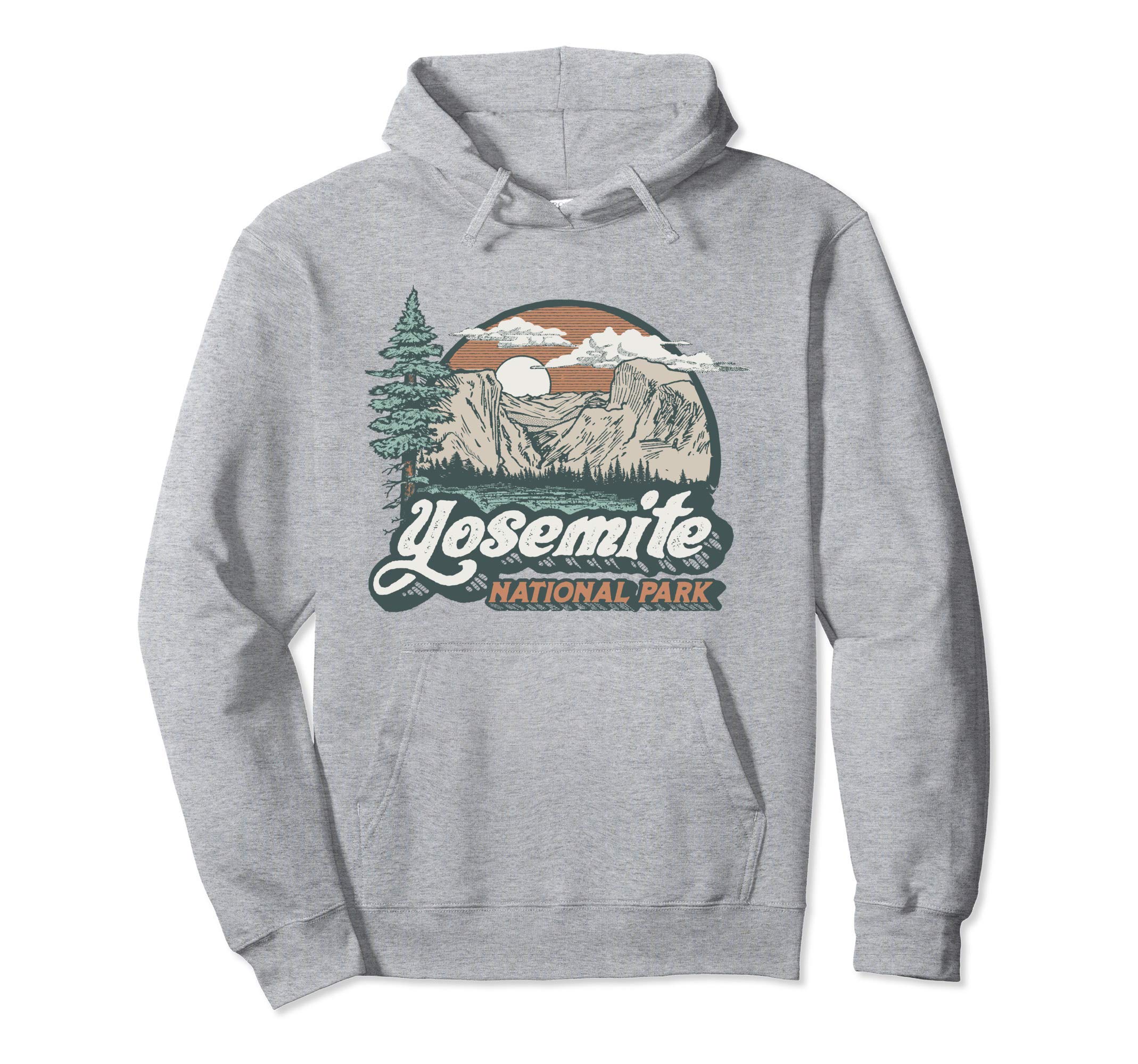 Yosemite National Park Eighties 80S Hoodie - Aesthetic Graphic for Adults - T-Shirt, Sweatshirt, Hoodie
