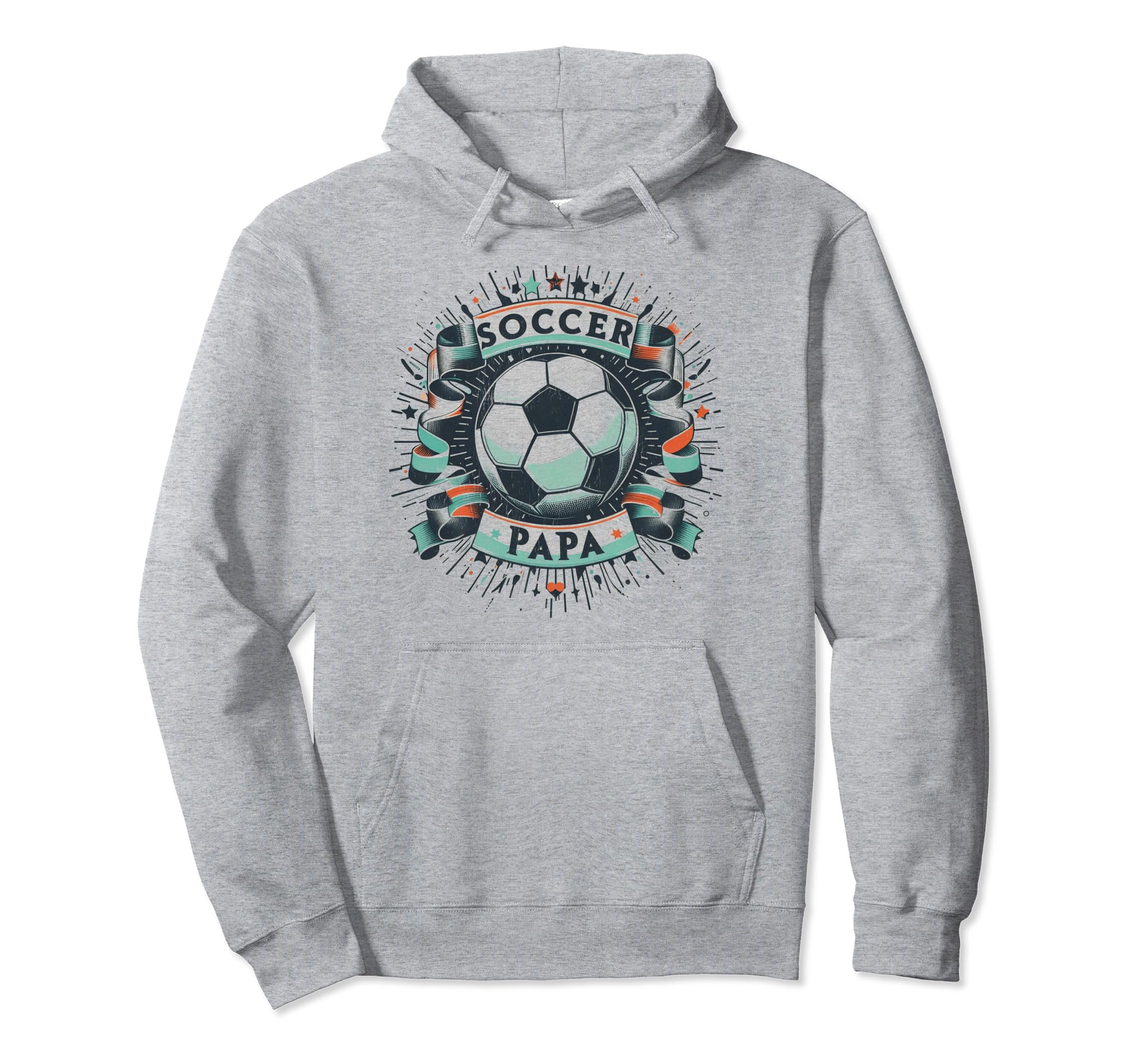 Soccer Papa Family Matching Dad Fathers Hoodie - Graphic Print Men Women - T-Shirt, Sweatshirt, Hoodie