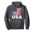 Usa American Flag Sports Soccer Hoodie - Streetwear Style Men Women - T-Shirt, Sweatshirt, Hoodie