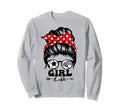 Life Messy Bun Hair Funny Soccer Sweatshirt - Minimalist Print Men Women - T-Shirt, Sweatshirt, Hoodie