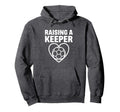 Raising Keeper Soccer Heart Hoodie - Casual Everyday Wear Unisex - T-Shirt, Sweatshirt, Hoodie