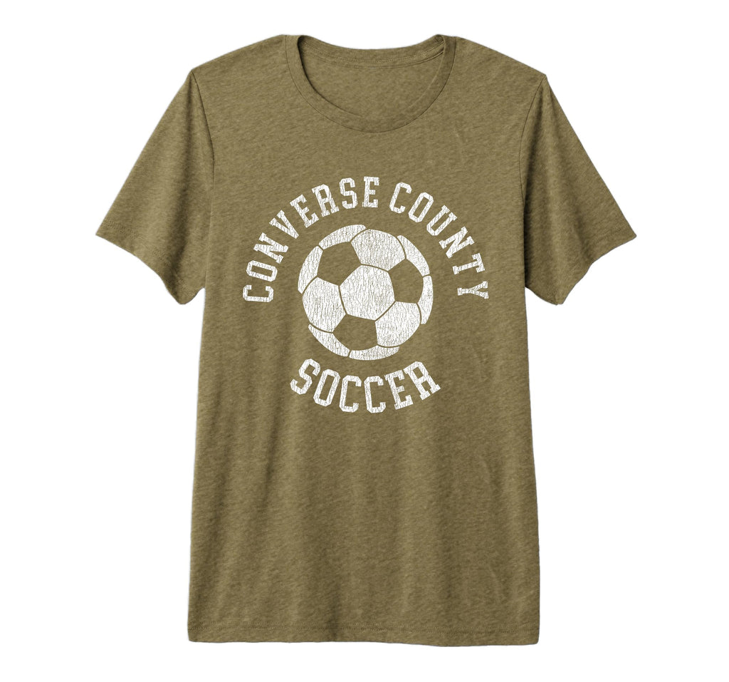 Converse County Soccer Distressed T-Shirt - Casual Everyday Wear Men Women - T-Shirt, Sweatshirt, Hoodie