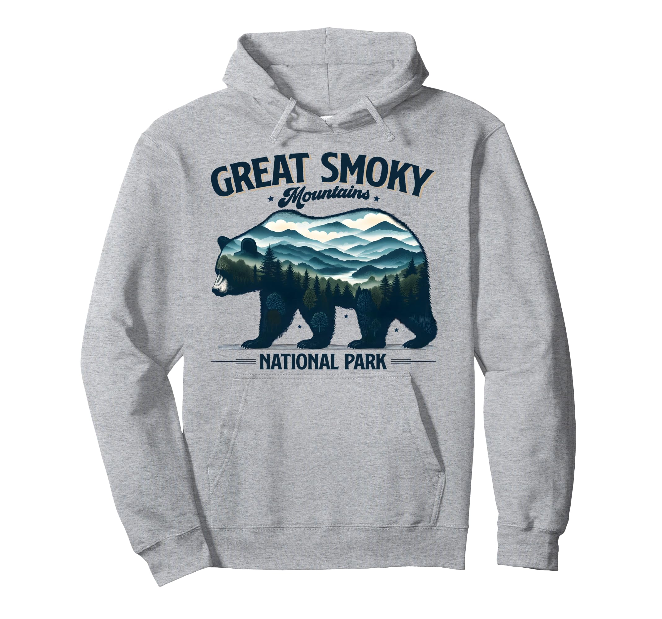 Hiking Camping Great Smoky Mountains Hoodie - Minimalist Print Men Women - T-Shirt, Sweatshirt, Hoodie