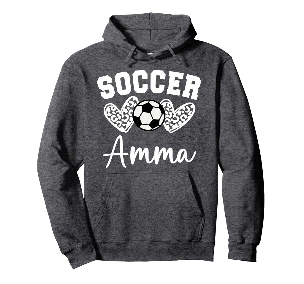 Soccer Amma Matching Family Soccer Hoodie - Trendy Graphic for Adults - T-Shirt, Sweatshirt, Hoodie