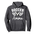 Soccer Amma Matching Family Soccer Hoodie - Trendy Graphic for Adults - T-Shirt, Sweatshirt, Hoodie
