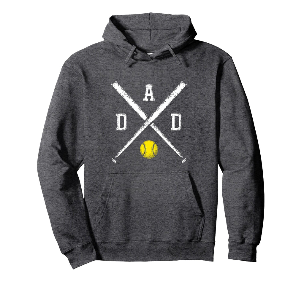 Softball Dad Game Day Hoodie - Novelty Apparel for Adults - T-Shirt, Sweatshirt, Hoodie