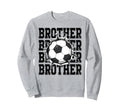 Soccer Brother Cracked Wall Family Sweatshirt - Unique Graphic for Adults - T-Shirt, Sweatshirt, Hoodie