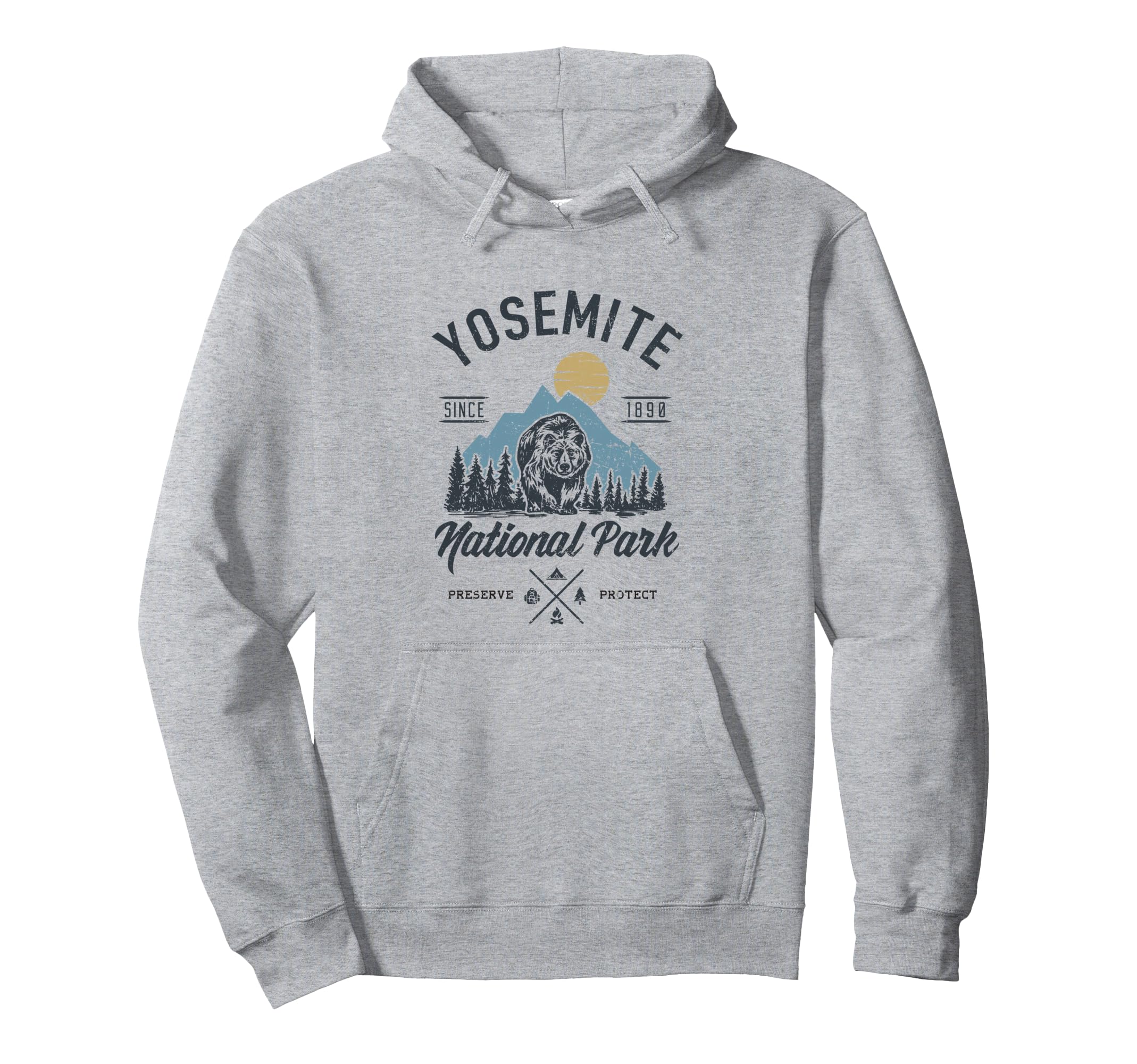 Yosemite National Park Mountains Hoodie - Casual Everyday Wear Men Women - T-Shirt, Sweatshirt, Hoodie