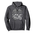 Race Car Drag Strip Checkered Flag Life Hoodie - Trendy Graphic Unisex - T-Shirt, Sweatshirt, Hoodie