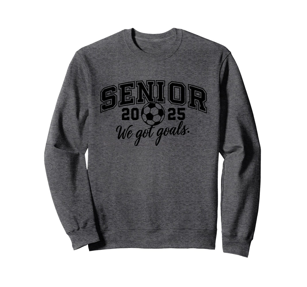 Senior Class 2025 Soccer School Sweatshirt - Minimalist Print for Adults - T-Shirt, Sweatshirt, Hoodie