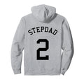 Stepdad Team No 2 Football Soccer Hoodie - Minimalist Print for Adults - T-Shirt, Sweatshirt, Hoodie