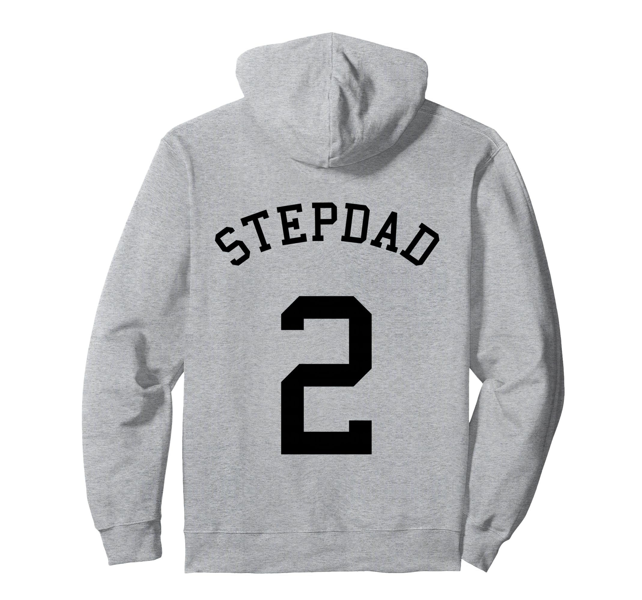 Stepdad Team No 2 Football Soccer Hoodie - Minimalist Print for Adults - T-Shirt, Sweatshirt, Hoodie