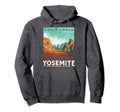 Yosemite National Park Valley Wpa Hoodie - Graphic Print Men Women - T-Shirt, Sweatshirt, Hoodie