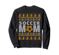 Orange And White Soccer Mom Ugly Sweatshirt - Fun Novelty Design Unisex - T-Shirt, Sweatshirt, Hoodie