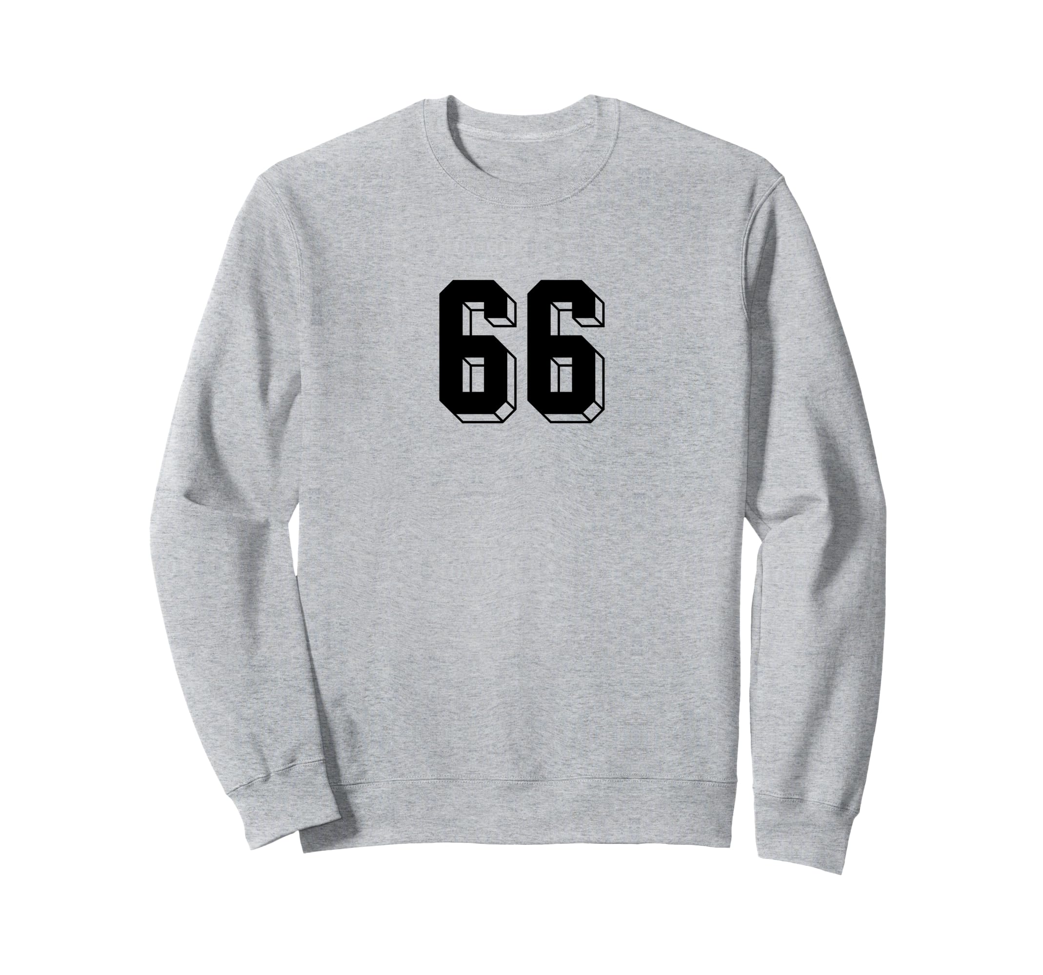 Number 66 80S 90S Soccer Team Sweatshirt - Fun Novelty Design for Adults - T-Shirt, Sweatshirt, Hoodie