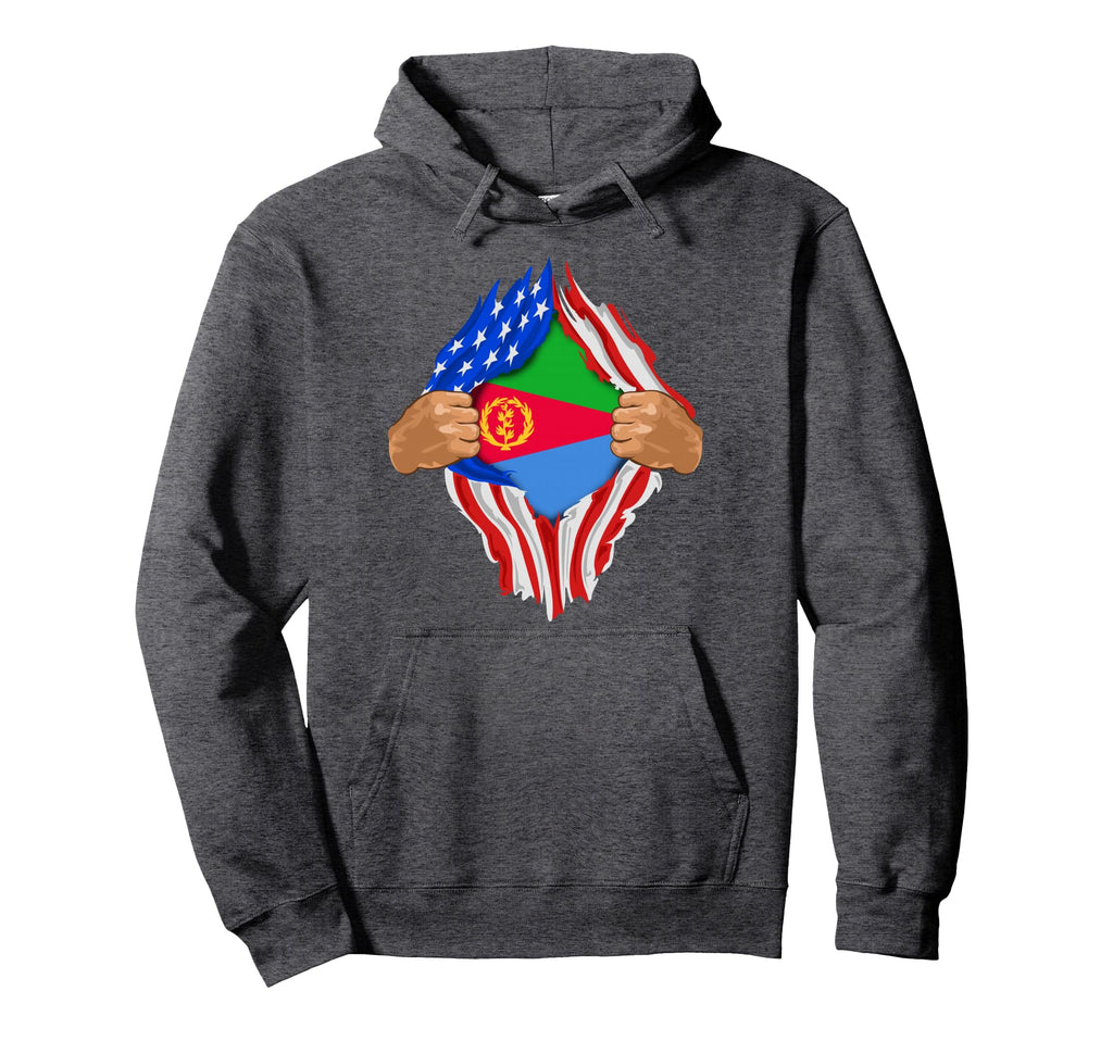 Eritrean Blood Inside Me Eritrea Flag Hoodie - Custom Art Print Men Women - T-Shirt, Sweatshirt, Hoodie