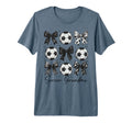 Soccer Grandma Funny Coquette Bow Soccer T-Shirt - Graphic Print Men Women - T-Shirt, Sweatshirt, Hoodie