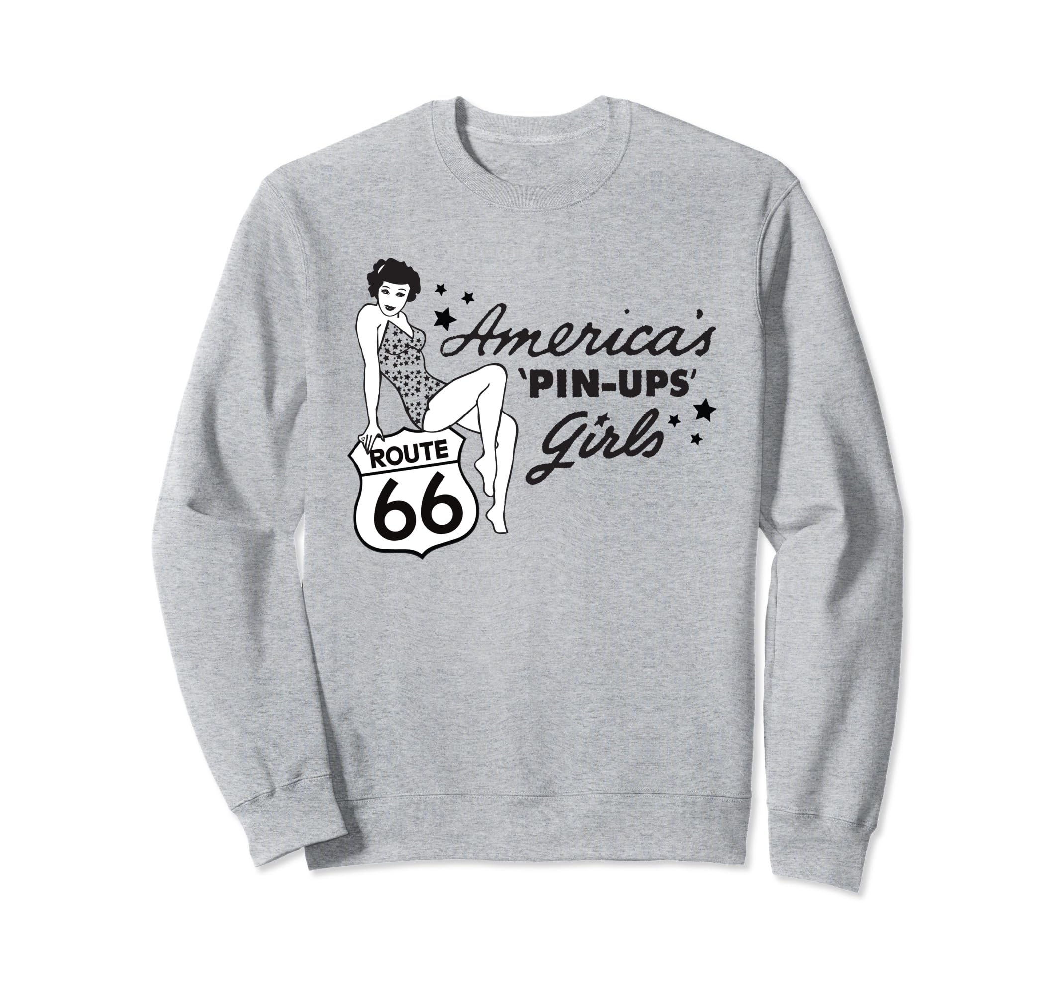 Route 66 Americas Pin Ups Sweatshirt - Streetwear Style Unisex - T-Shirt, Sweatshirt, Hoodie