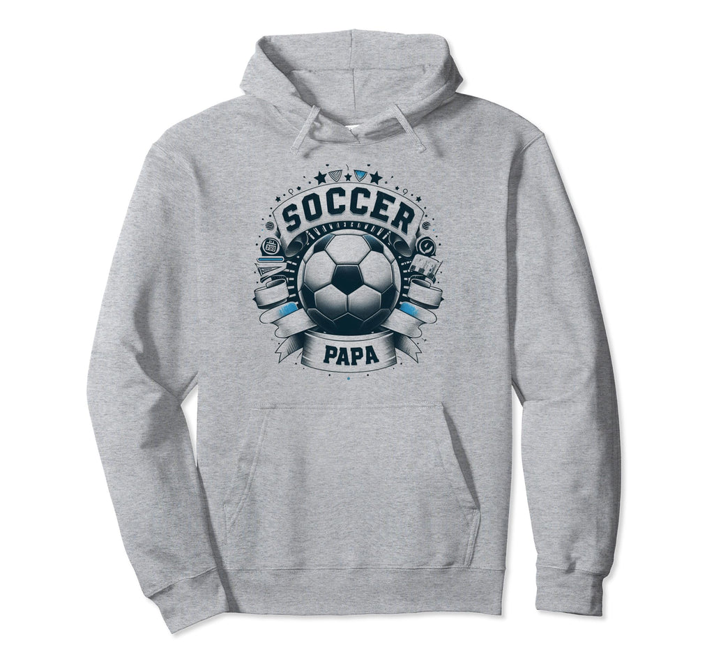 Soccer Papa Family Matching Dad Fathers Hoodie - Trendy Graphic for Adults - T-Shirt, Sweatshirt, Hoodie
