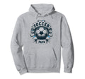 Soccer Papa Family Matching Dad Fathers Hoodie - Trendy Graphic for Adults - T-Shirt, Sweatshirt, Hoodie
