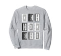 Trendy Cassette Tapes Grid Sweatshirt - Fun Novelty Design Men Women - T-Shirt, Sweatshirt, Hoodie
