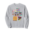 90S Nostalgia Collage Disco Sweatshirt - Custom Art Print for Adults - T-Shirt, Sweatshirt, Hoodie