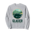 Glacier National Park Montana Camping Sweatshirt - Trendy Graphic Unisex - T-Shirt, Sweatshirt, Hoodie