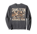 Grand Teton National Park Distressed Sweatshirt - Unique Graphic Men Women - T-Shirt, Sweatshirt, Hoodie