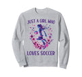 Just Who Loves Soccer Soccer Sweatshirt - Custom Art Print Men Women - T-Shirt, Sweatshirt, Hoodie