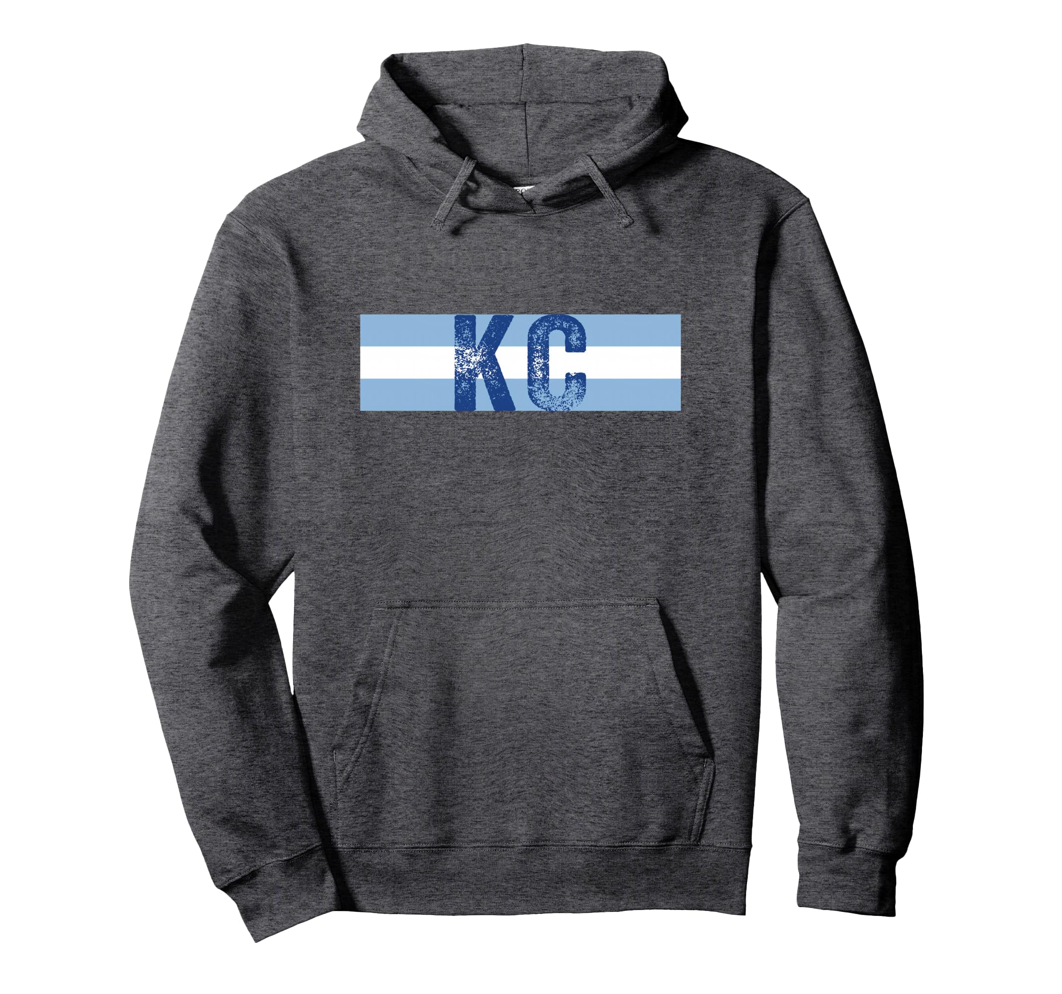 Kc 2 Letters Kansas City Kc Blue Hoodie - Custom Art Print for Adults - T-Shirt, Sweatshirt, Hoodie