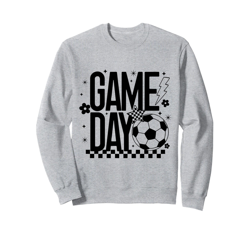 Game Day Soccer Season Mom Checkered Sweatshirt - Minimalist Print Unisex - T-Shirt, Sweatshirt, Hoodie