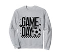 Game Day Soccer Season Mom Checkered Sweatshirt - Minimalist Print Unisex - T-Shirt, Sweatshirt, Hoodie