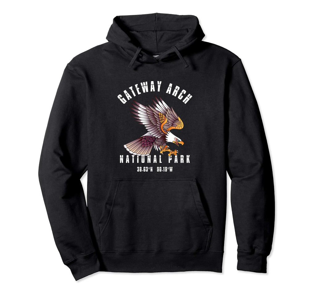 Gateway Arch National Park Usa Hoodie - Minimalist Print for Adults - T-Shirt, Sweatshirt, Hoodie