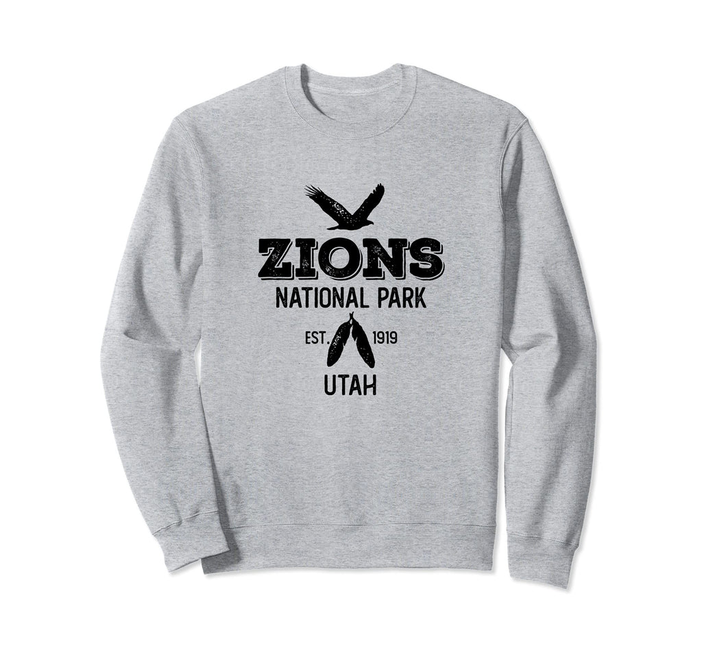 Zion National Park Eagle Feathers Sweatshirt - Trendy Graphic for Adults - T-Shirt, Sweatshirt, Hoodie