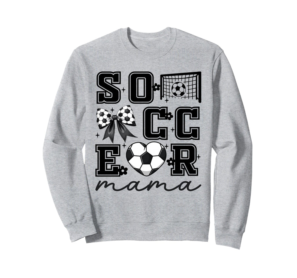 Soccer Mama Coquette Bow Funny Sweatshirt - Casual Everyday Wear Unisex - T-Shirt, Sweatshirt, Hoodie