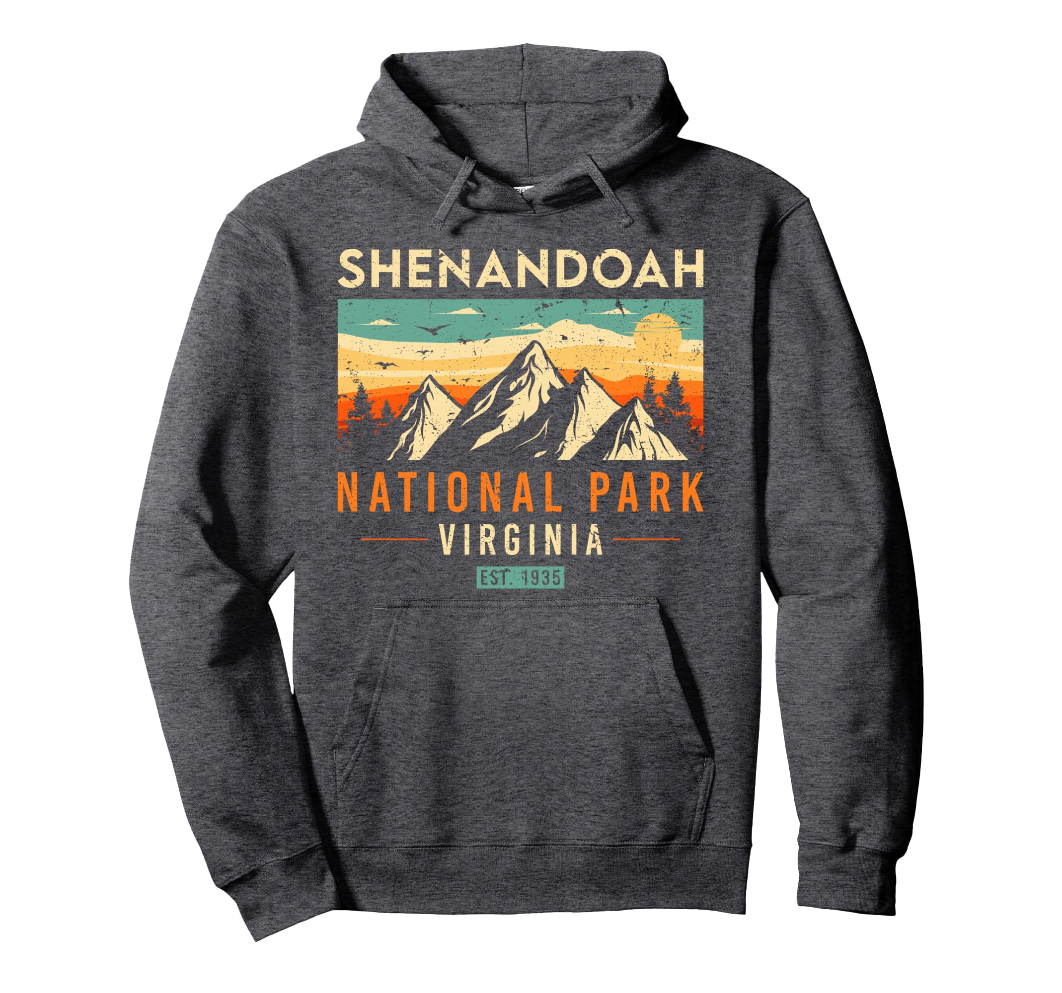 Shenandoah Est 1935 Virginia National Hoodie - Minimalist Print for Adults - T-Shirt, Sweatshirt, Hoodie