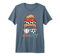 Soccer And Baseball Mom Life Messy Bun T-Shirt - Novelty Apparel Unisex - T-Shirt, Sweatshirt, Hoodie