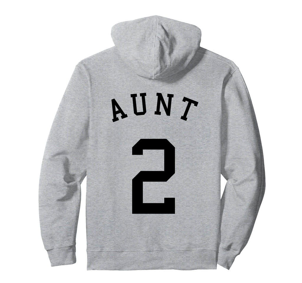 Aunt Team Uniform No 2 Soccer Volleyball Hoodie - Minimalist Print Unisex - T-Shirt, Sweatshirt, Hoodie